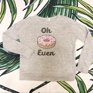 FRANCESCA’S Gray Sweatshirt